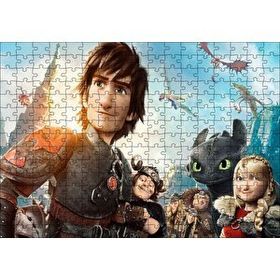 Cakapuzzle Ejderhanı Nasıl Eğitirsin 2 Tüm Karakterler 120 Parça Ahşap Puzzle