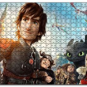Cakapuzzle Ejderhanı Nasıl Eğitirsin 2 Tüm Karakterler Mdf 500 Parça Puzzle