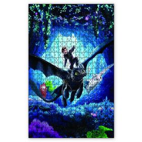 Cakapuzzle Ejderhanı Nasıl Eğitirsin 3 Hıçgıdık Dişsiz Ahşap 255 Parça Puzzle
