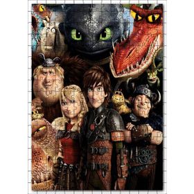 Cakapuzzle Ejderhanı Nasıl Eğitirsin Karakterleri Ahşap 255 Parça Puzzle