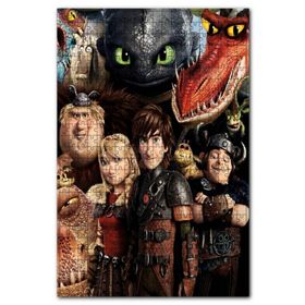Cakapuzzle Ejderhanı Nasıl Eğitirsin Karakterleri Ahşap 255 Parça Puzzle