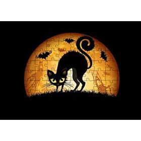 Cakapuzzle Ekim Cadılar Bayramı Mdf 120 Parça Puzzle