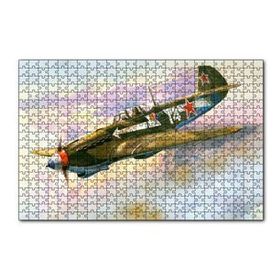 Cakapuzzle El Boyama Sanat Savaş Üçağı 120 Parça Ahşap Puzzle