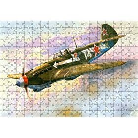 Cakapuzzle El Boyama Sanat Savaş Üçağı 120 Parça Ahşap Puzzle