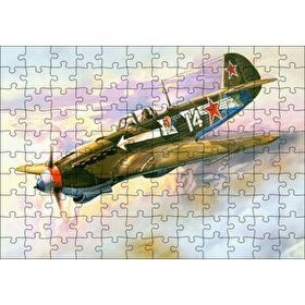 Cakapuzzle El Boyama Sanat Savaş Üçağı 120 Parça Ahşap Puzzle
