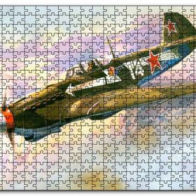 Cakapuzzle El Boyama Sanat Savaş Üçağı Mdf 500 Parça Puzzle