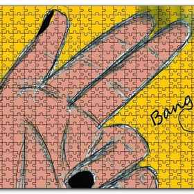Cakapuzzle El İşareti Bang Mdf 120 Parça Puzzle