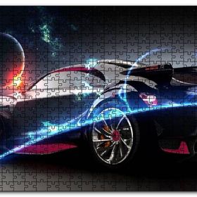 Cakapuzzle Elektrikli Citroen Survolt ve Gezegenler Mdf 1000 Parça Puzzle