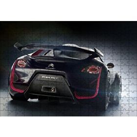 Cakapuzzle Elektrikli Siyah Citroen Survolt Arka Görünüş 120 Parça Ahşap Puzzle