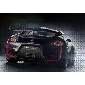 Cakapuzzle Elektrikli Siyah Citroen Survolt Arka Görünüş 120 Parça Ahşap Puzzle