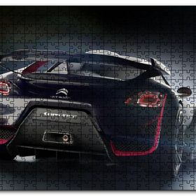 Cakapuzzle Elektrikli Siyah Citroen Survolt Arka Görünüş Mdf 255 Parça Puzzle