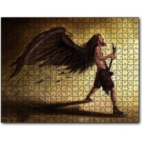 Cakapuzzle Elektrogitar Çalan Adam Karikatürize Mdf 120 Parça Puzzle