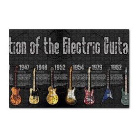 Cakapuzzle Elektrogitarın Evrimi 120 Parça Ahşap Puzzle