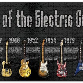Cakapuzzle Elektrogitarın Evrimi Mdf 500 Parça Puzzle