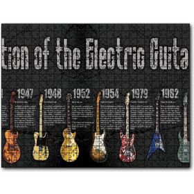 Cakapuzzle Elektrogitarın Evrimi Mdf 500 Parça Puzzle