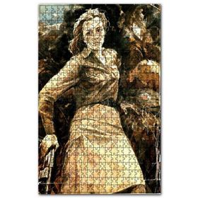Cakapuzzle Elinde Silahıyla Savaşçı Kız Ahşap 255 Parça Puzzle