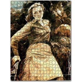 Cakapuzzle Elinde Silahıyla Savaşçı Kız Ahşap 255 Parça Puzzle