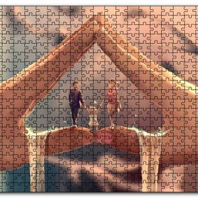 Cakapuzzle Eller Arasındaki Aile Mdf 1000 Parça Puzzle