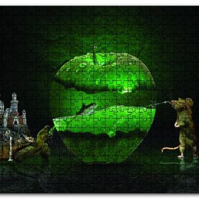 Cakapuzzle Elma Kaplumbağa Balık Fantastik Mdf 255 Parça Puzzle