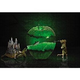 Cakapuzzle Elma Kaplumbağa Balık Fantastik Mdf 255 Parça Puzzle