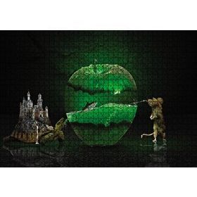 Cakapuzzle Elma Kaplumbağa Balık Fare Fantastik 1000 Parça Puzzle