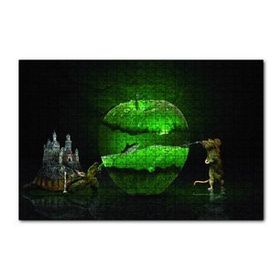 Cakapuzzle Elma Kaplumbağa Balık Fare Fantastik 120 Parça Puzzle