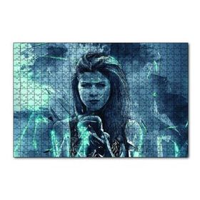 Cakapuzzle Elma Sunan Güzel Kadın 120 Parça Ahşap Puzzle