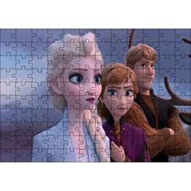 Cakapuzzle Elsa Anna Ve Kristoff Karlar Ülkesi Görseli 120 Parça Ahşap Puzzle