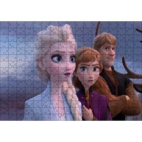 Cakapuzzle Elsa Anna Ve Kristoff Karlar Ülkesi Görseli 120 Parça Ahşap Puzzle
