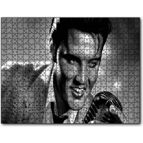 Cakapuzzle Elvis Presley Siyah Beyaz Çizim 500 Parça Puzzle