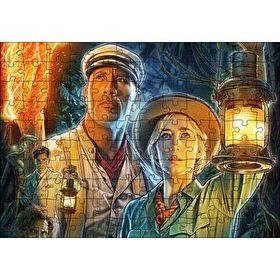 Cakapuzzle Emily Blunt Dwayne Johnson Fenerleriyle 120 Parça Ahşap Puzzle