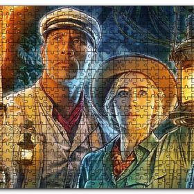 Cakapuzzle Emily Blunt Dwayne Johnson Fenerleriyle Mdf 500 Parça Puzzle