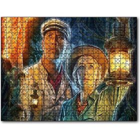 Cakapuzzle Emily Blunt Dwayne Johnson Fenerleriyle Mdf 500 Parça Puzzle
