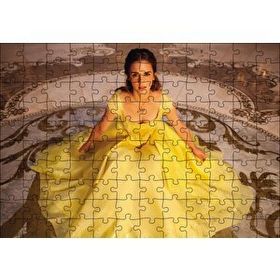 Cakapuzzle Emma Watson Sarı Elbiseli 120 Parça Ahşap Puzzle