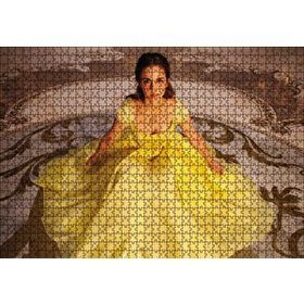 Cakapuzzle Emma Watson Sarı Elbiseli 120 Parça Ahşap Puzzle