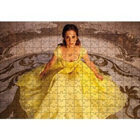 Cakapuzzle Emma Watson Sarı Elbiseli 120 Parça Ahşap Puzzle
