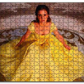 Cakapuzzle Emma Watson Sarı Elbiseli Ahşap 255 Parça Puzzle