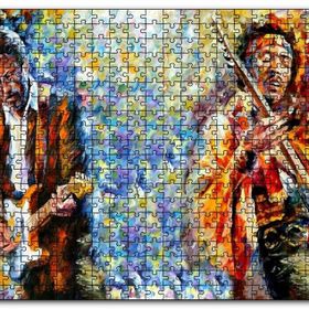 Cakapuzzle Eric Clapton Leonid Afremov Yağlıboya Mdf 120 Parça Puzzle