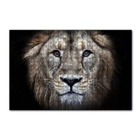 Cakapuzzle Erkek Aslan Siyah Zemin 120 Parça Ahşap Puzzle