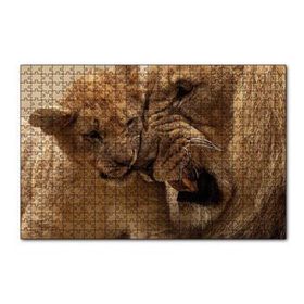 Cakapuzzle Erkek Aslan ve Evladı 120 Parça Ahşap Puzzle