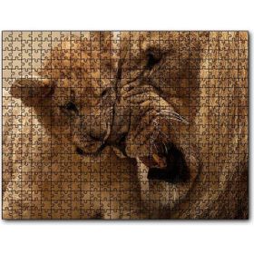Cakapuzzle Erkek Aslan ve Evladı Mdf 255 Parça Puzzle
