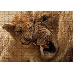 Cakapuzzle Erkek Aslan ve Evladı Mdf 255 Parça Puzzle
