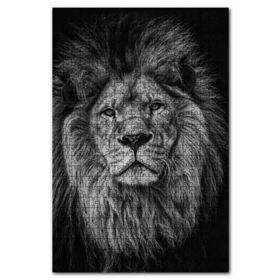 Cakapuzzle Erkek Aslan Yaşanmışlığın İzleri Ahşap 1000 Parça Puzzle