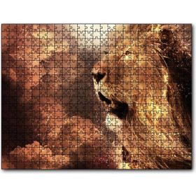 Cakapuzzle Erkek Aslan Yelesi ve Aynı Renk Bulutlar Mdf 255 Parça Puzzle