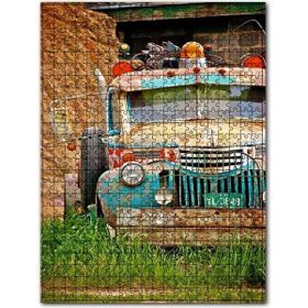 Cakapuzzle Eski Amerikan Kamyoneti Ahşap 500 Parça Puzzle