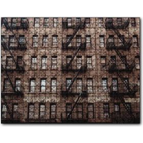 Cakapuzzle Eski Apartman ve Balkon Merdivenleri Mdf 1000 Parça Puzzle