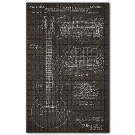 Cakapuzzle Eski Gitarın Grafik Tasarım Görseli Ahşap 255 Parça Puzzle
