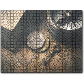 Cakapuzzle Eski Harita Pusula Anahtar ve Demir Paralar 255 Parça Puzzle