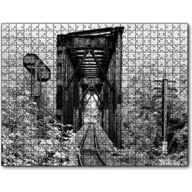 Cakapuzzle Eski Inşa Edilmiş Demiryolu Köprüsü 255 Parça Puzzle