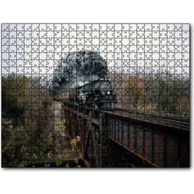 Cakapuzzle Eski Köprü ve Buharlı Kara Tren 255 Parça Puzzle